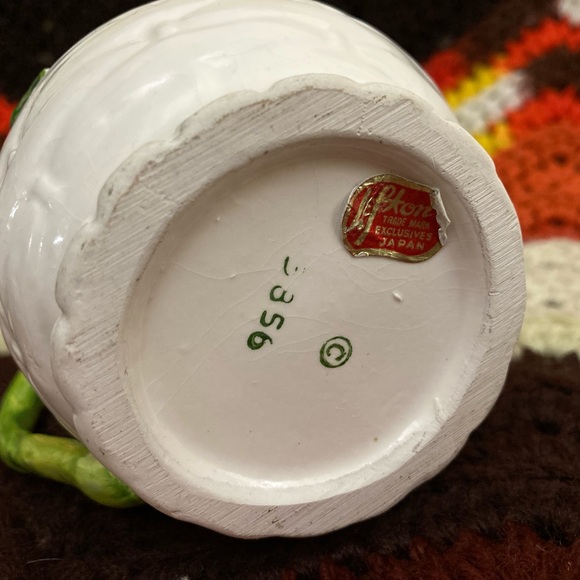 Vintage Lefton Japan Rustic Daisy Ceramic Creamer Pitcher Pot! - Picture 4 of 15